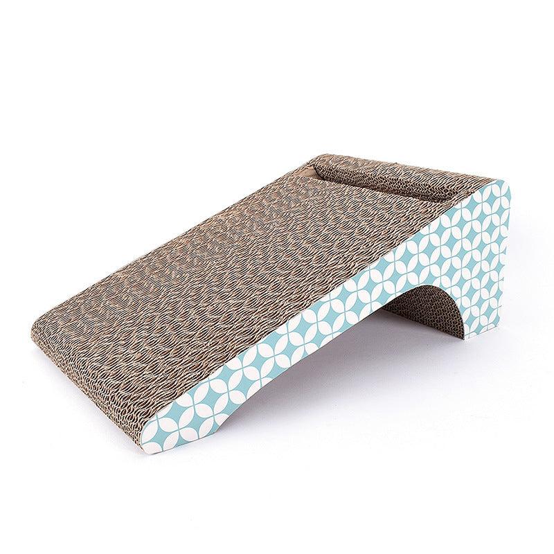 KFX-6123069 Vertical Cat Scratcher and Play Pad for Claw Grinding and Relaxation - 23x42x16.3cm, Corrugated Paper