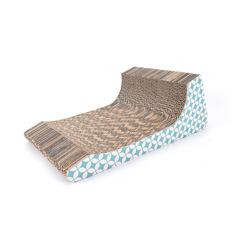 KFX-6123069 Vertical Cat Scratcher and Play Pad for Claw Grinding and Relaxation - 23x42x16.3cm, Corrugated Paper