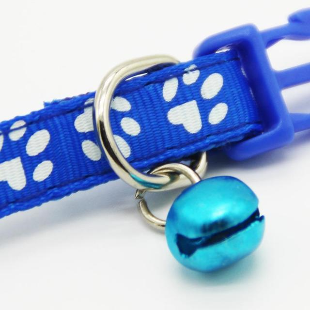 KFX-6125117 Adjustable Cat Bell Collar for Pets - 1.0cm Small Band Width, 19cm to 32cm Neck Size Options