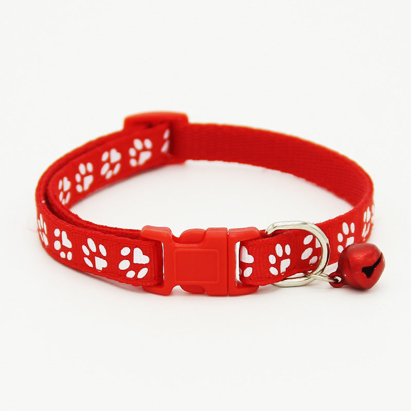 KFX-6125117 Adjustable Cat Bell Collar for Pets - 1.0cm Small Band Width, 19cm to 32cm Neck Size Options