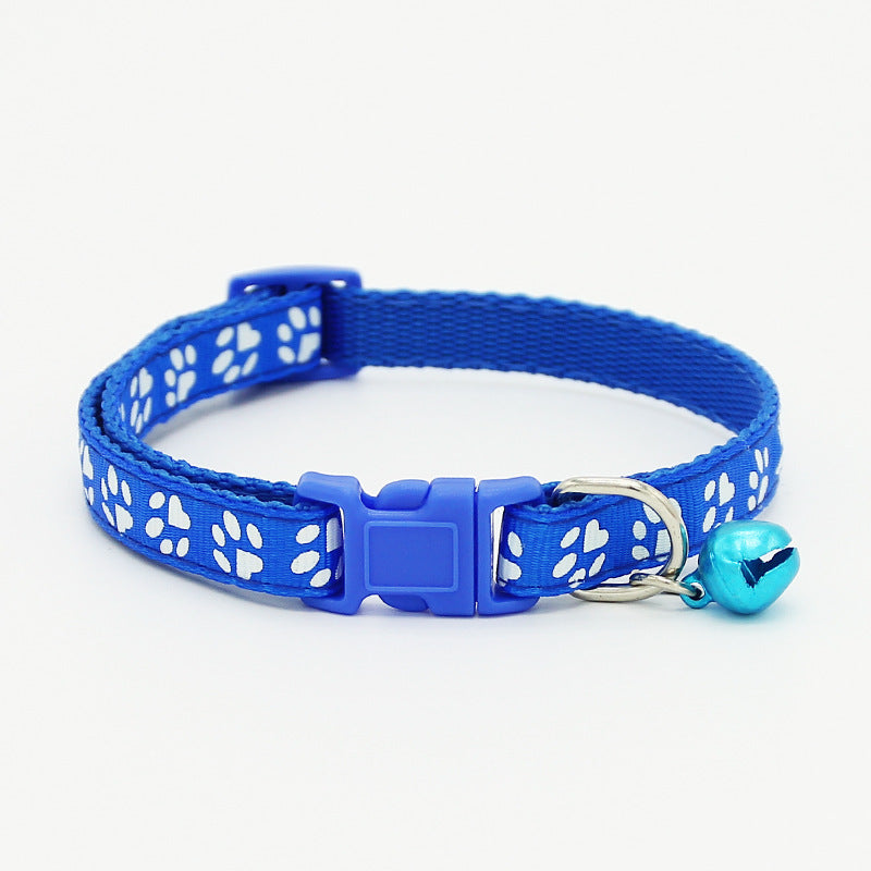 KFX-6125117 Adjustable Cat Bell Collar for Pets - 1.0cm Small Band Width, 19cm to 32cm Neck Size Options