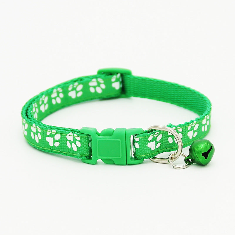KFX-6125117 Adjustable Cat Bell Collar for Pets - 1.0cm Small Band Width, 19cm to 32cm Neck Size Options