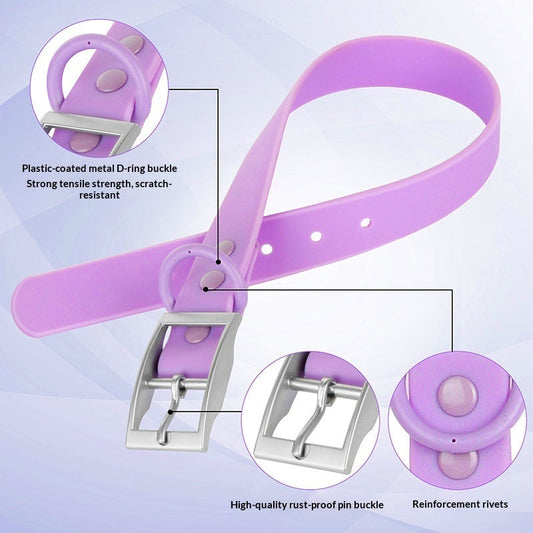 KFX-6125501 Waterproof Dog and Cat Collar with Anti-Strangulation Design - Available in Multiple Colors and Sizes