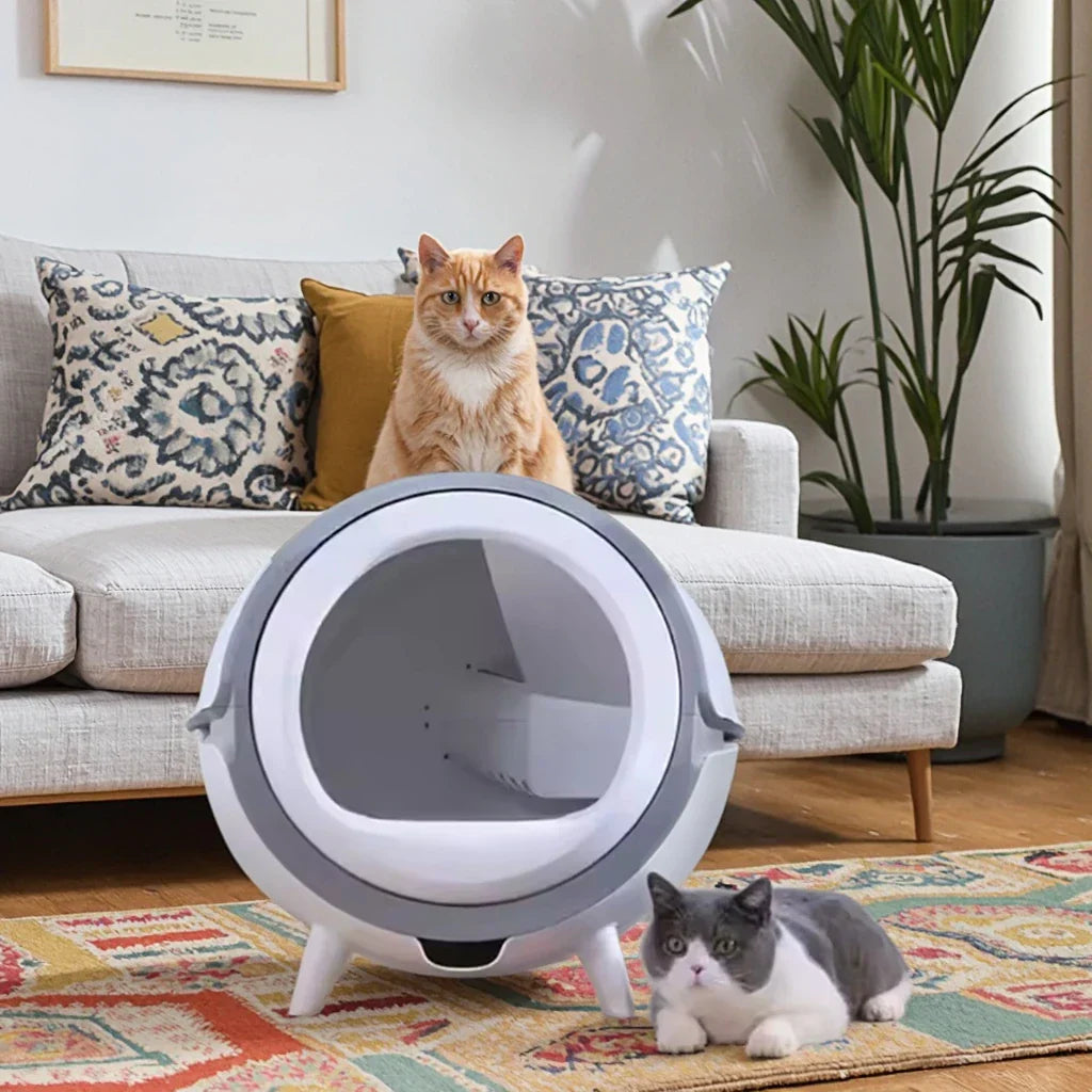 KFX-612627 Self-Cleaning Smart Cat Litter Box with Wifi & Touch Control, 20L Capacity, Easy Clean Design