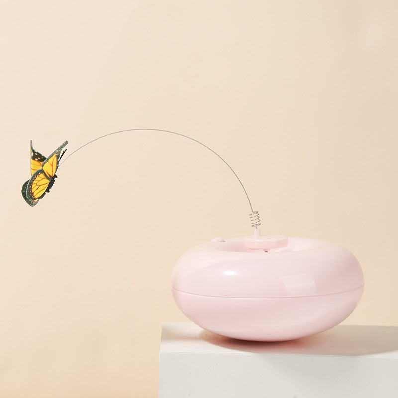 KFX-6127677 Automatic Interactive Cat Toy Stick - Bite Resistant PVC, 13.2x13.2x7.1CM, 0.134KG