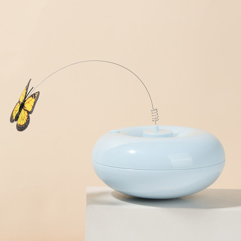 KFX-6127677 Automatic Interactive Cat Toy Stick - Bite Resistant PVC, 13.2x13.2x7.1CM, 0.134KG
