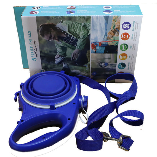KFX-6134461 Adjustable Dog Leash in Multiple Colors with Comfort Grip and Compact Design