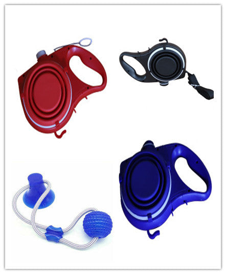 KFX-6134461 Adjustable Dog Leash in Multiple Colors with Comfort Grip and Compact Design