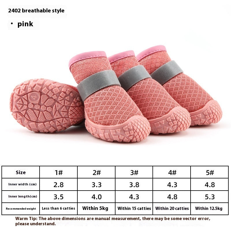 KFX-6135229 Waterproof Breathable Non-Slip Dog Shoes for Winter & Outdoor Adventures