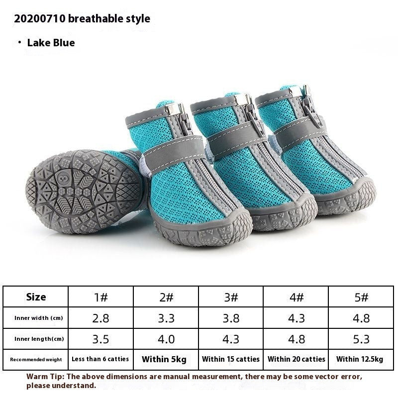 KFX-6135229 Waterproof Breathable Non-Slip Dog Shoes for Winter & Outdoor Adventures