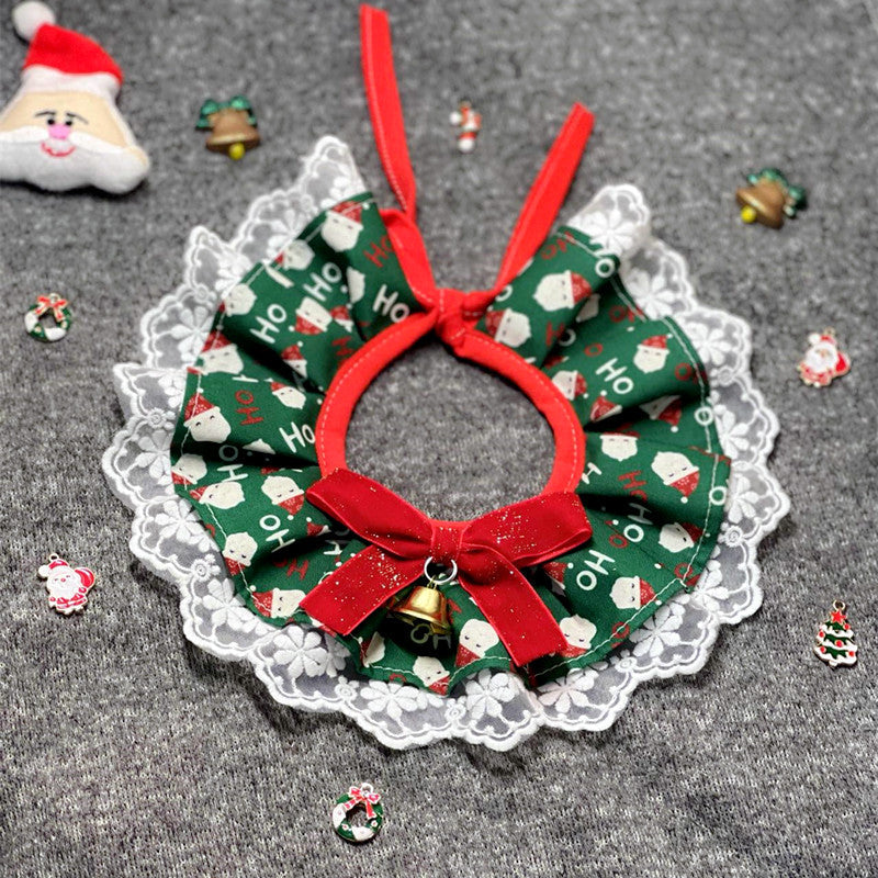 KFX-6135997 Pet Holiday Bow Tie Bib and Scarf Collection in Various Patterns and Sizes