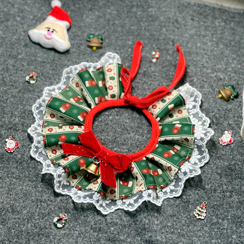 KFX-6135997 Pet Holiday Bow Tie Bib and Scarf Collection in Various Patterns and Sizes