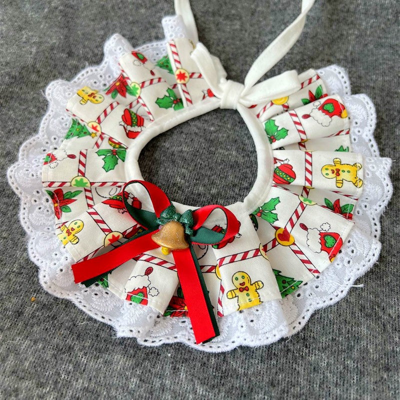 KFX-6135997 Pet Holiday Bow Tie Bib and Scarf Collection in Various Patterns and Sizes