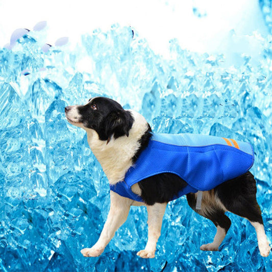 KFX-6136765 Cooling Vest for Dogs - Lightweight Polyester Sun Protection, Available in Multiple Sizes and Colors
