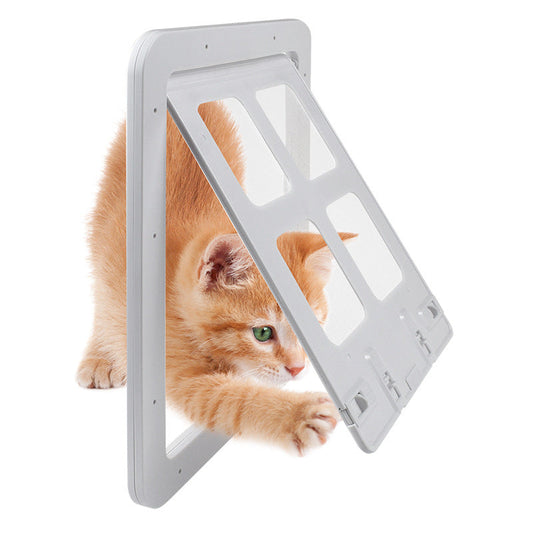 KFX-6138557 Two-Way Control Pet Screen Door - Small & Large Options in Black and White