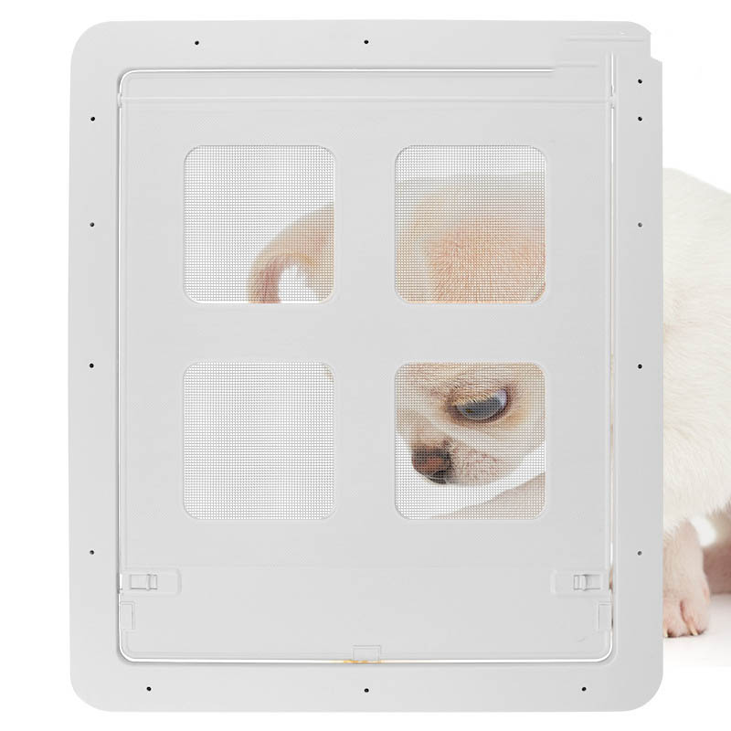 KFX-6138557 Two-Way Control Pet Screen Door - Small & Large Options in Black and White
