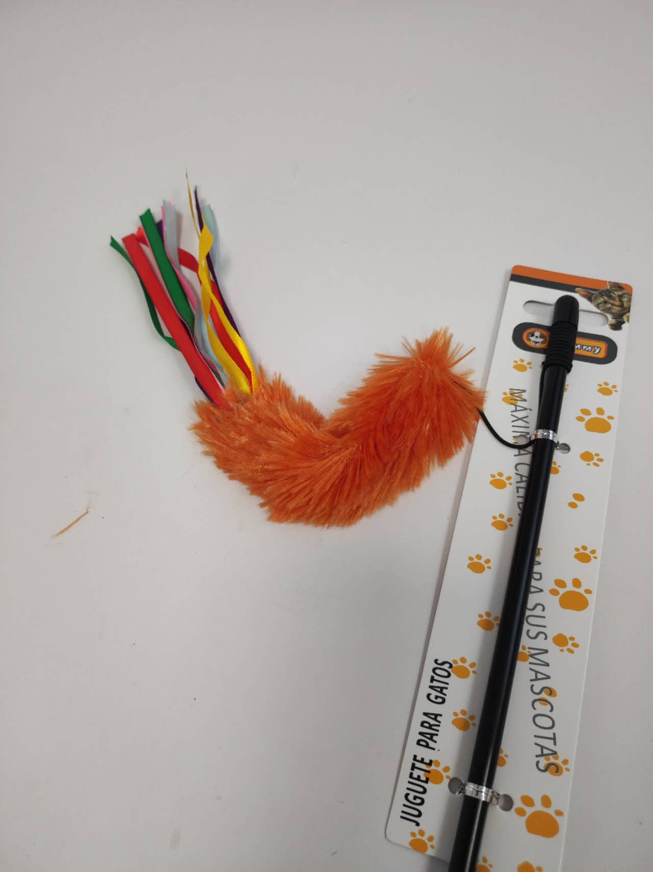 KFX-6139197 Interactive Cat Teaser Wand - Colorful, Engaging Playtime Toy