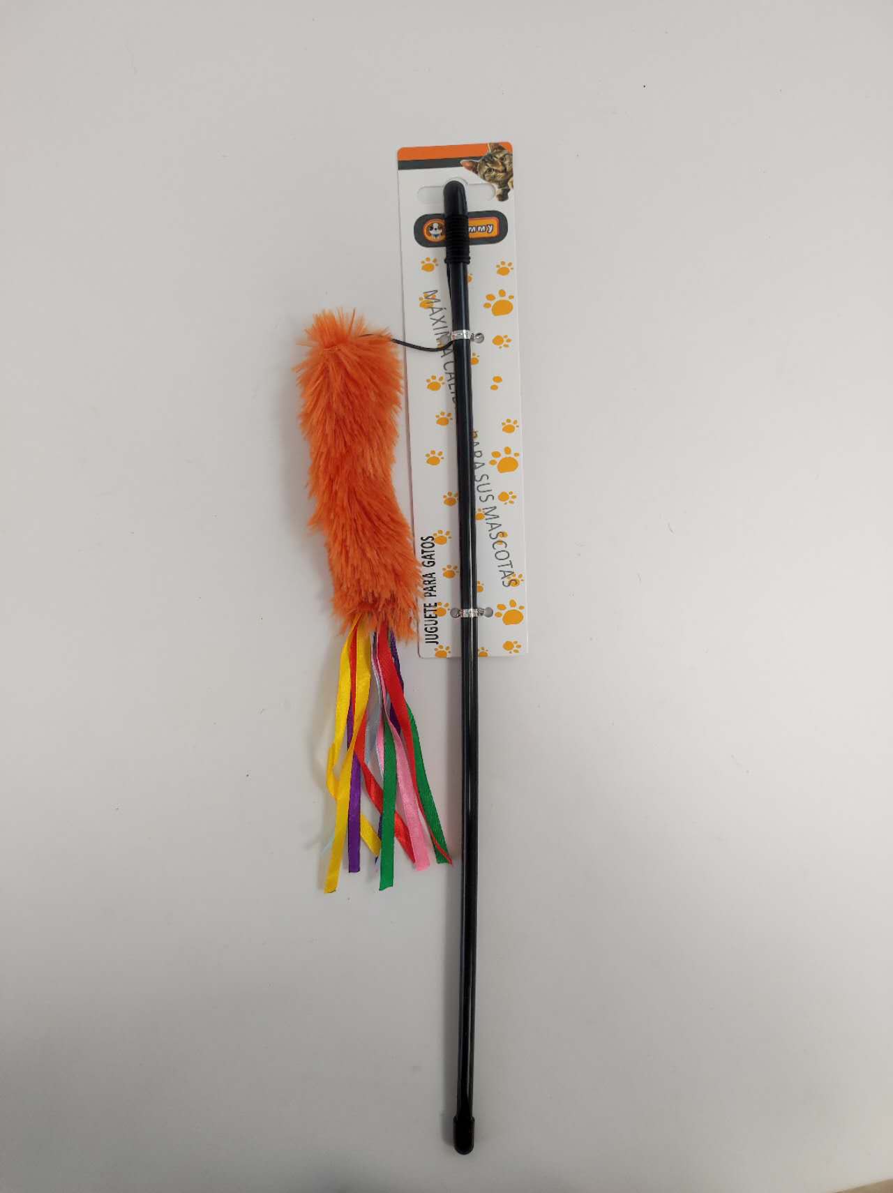 KFX-6139197 Interactive Cat Teaser Wand - Colorful, Engaging Playtime Toy