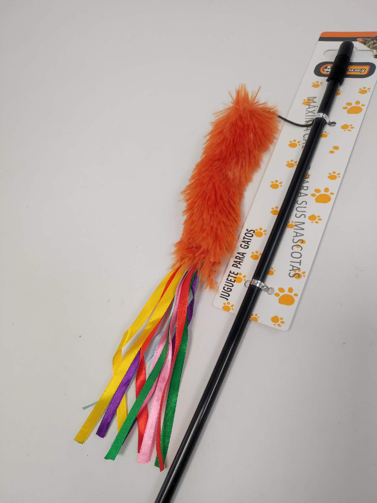 KFX-6139197 Interactive Cat Teaser Wand - Colorful, Engaging Playtime Toy