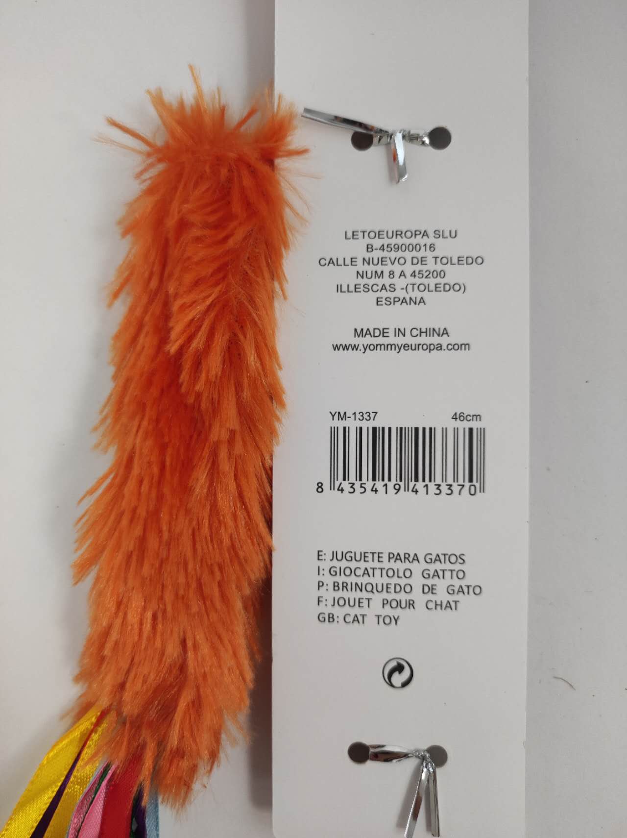KFX-6139197 Interactive Cat Teaser Wand - Colorful, Engaging Playtime Toy