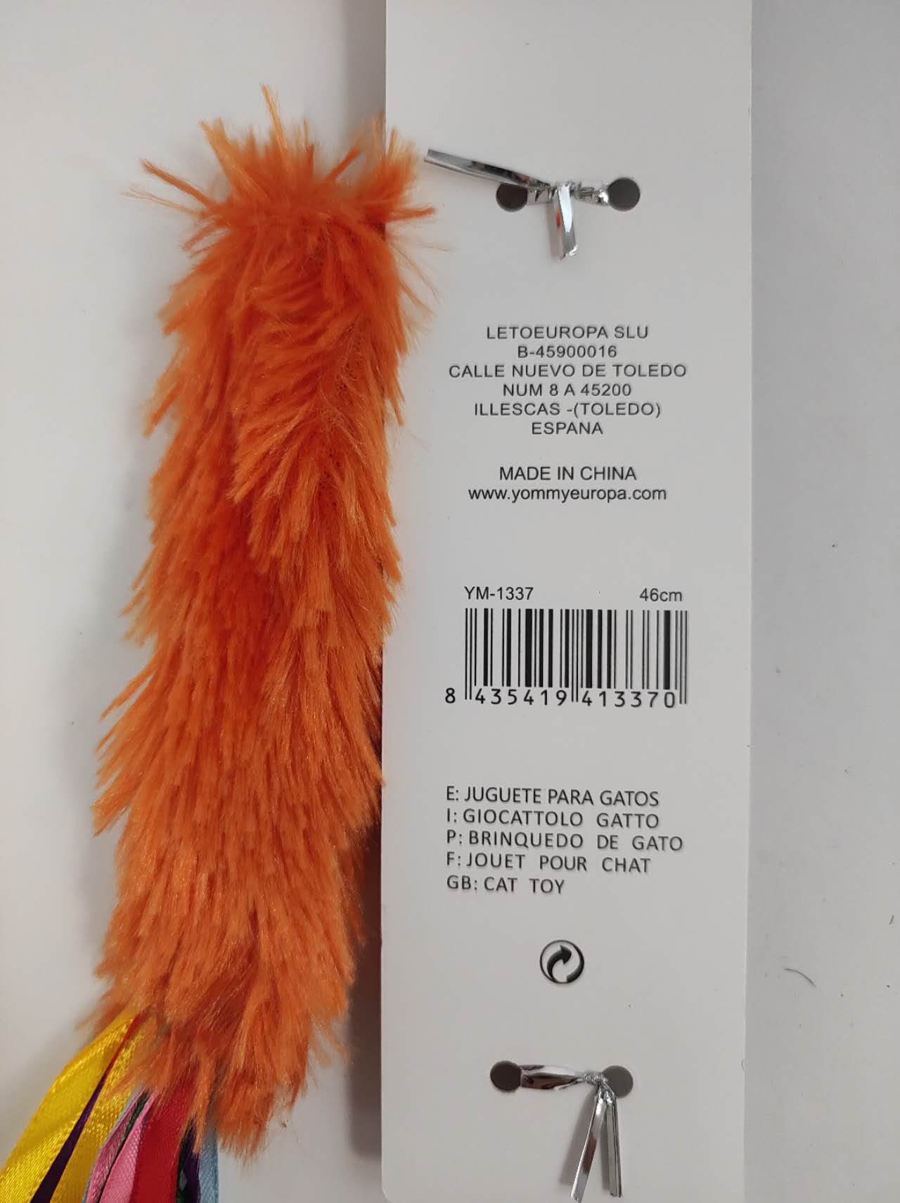 KFX-6139197 Interactive Cat Teaser Wand - Colorful, Engaging Playtime Toy