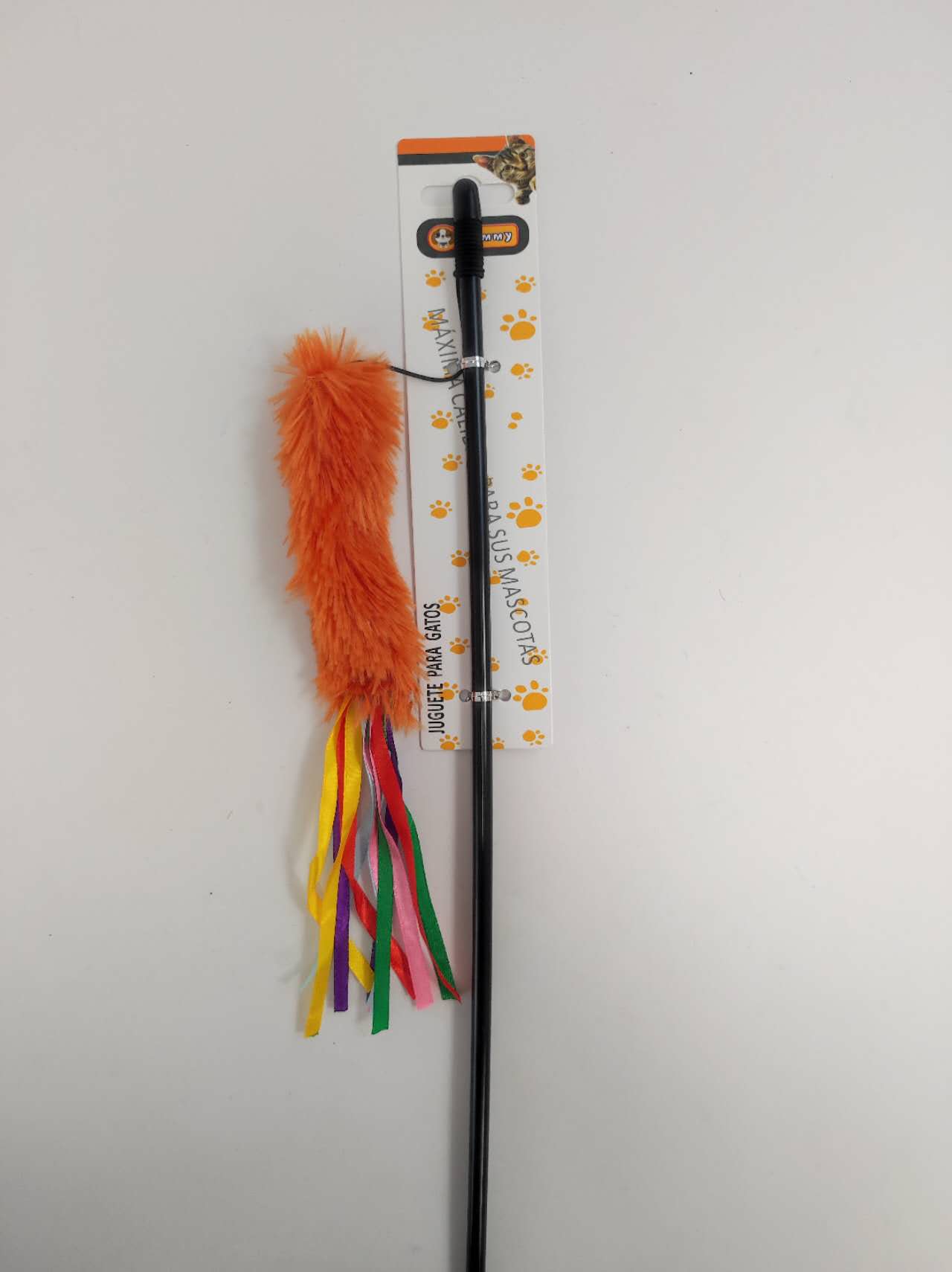 KFX-6139197 Interactive Cat Teaser Wand - Colorful, Engaging Playtime Toy