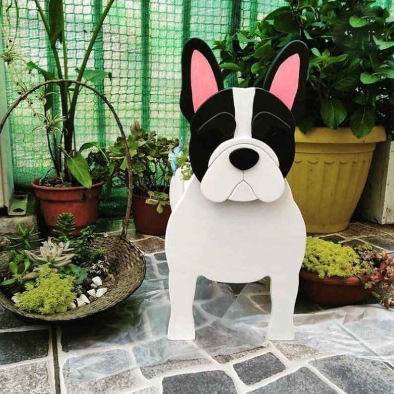 KFX-6139837 Potted Plant Flowerpot for Home Decoration in Yellow and White, Small and Large Sizes