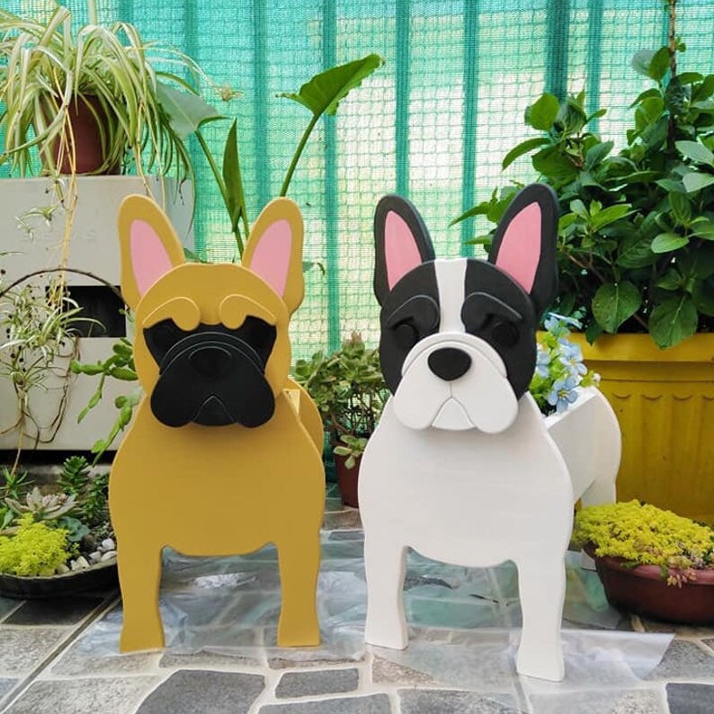 KFX-6139837 Potted Plant Flowerpot for Home Decoration in Yellow and White, Small and Large Sizes