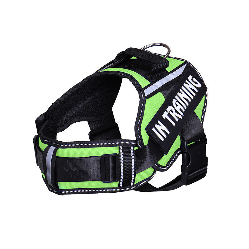 KFX-6140221 Reflective Nylon Dog Leash with Chest Harness Customization Options