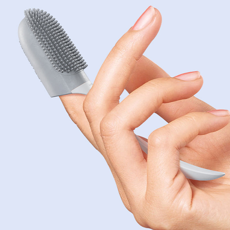 KFX-6141629 Silicone Finger Toothbrush for Dogs and Cats - Safe and Effective Oral Care Tool for Pets