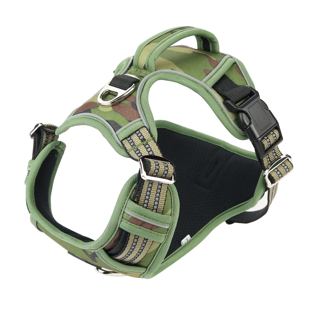 KFX-6143421 Durable Oxford Cloth Dog Chest Strap with Vertical Handle and Reflective Edges