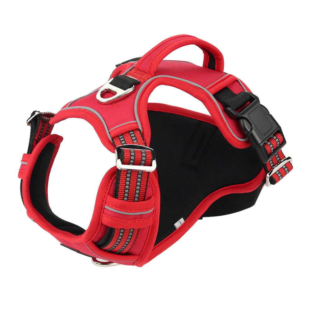 KFX-6143421 Durable Oxford Cloth Dog Chest Strap with Vertical Handle and Reflective Edges