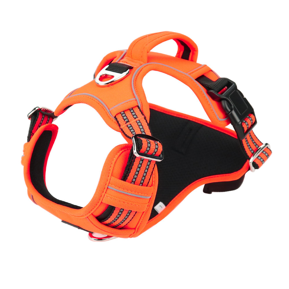 KFX-6143421 Durable Oxford Cloth Dog Chest Strap with Vertical Handle and Reflective Edges