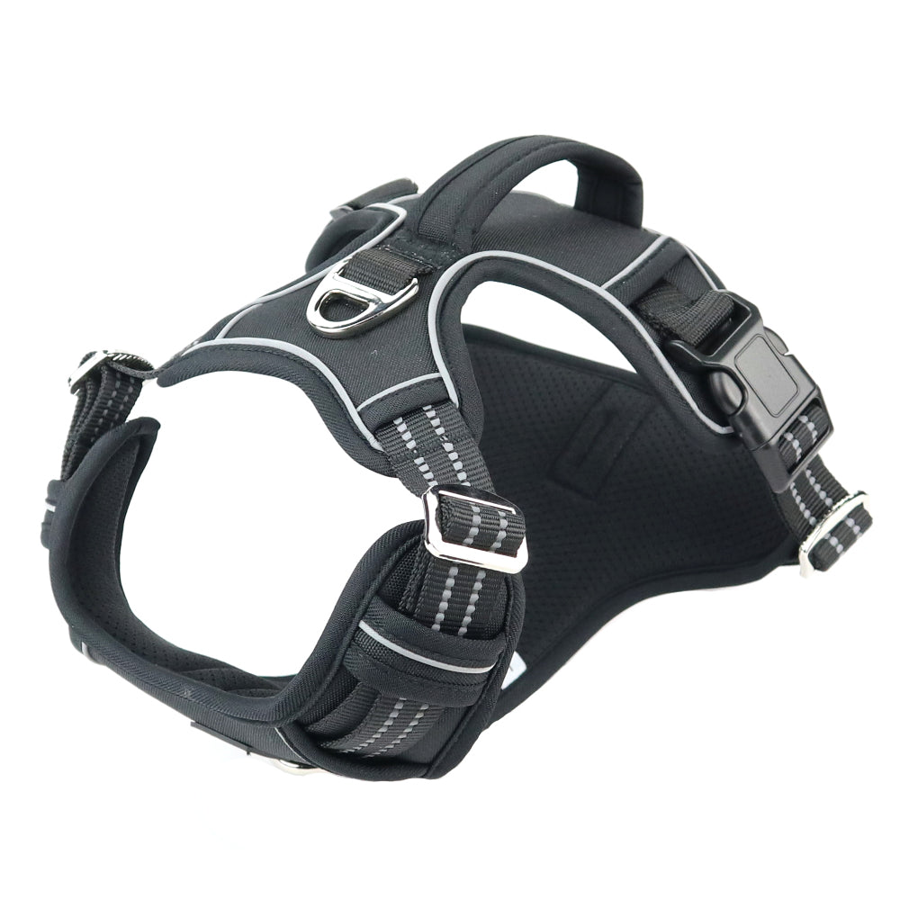 KFX-6143421 Durable Oxford Cloth Dog Chest Strap with Vertical Handle and Reflective Edges