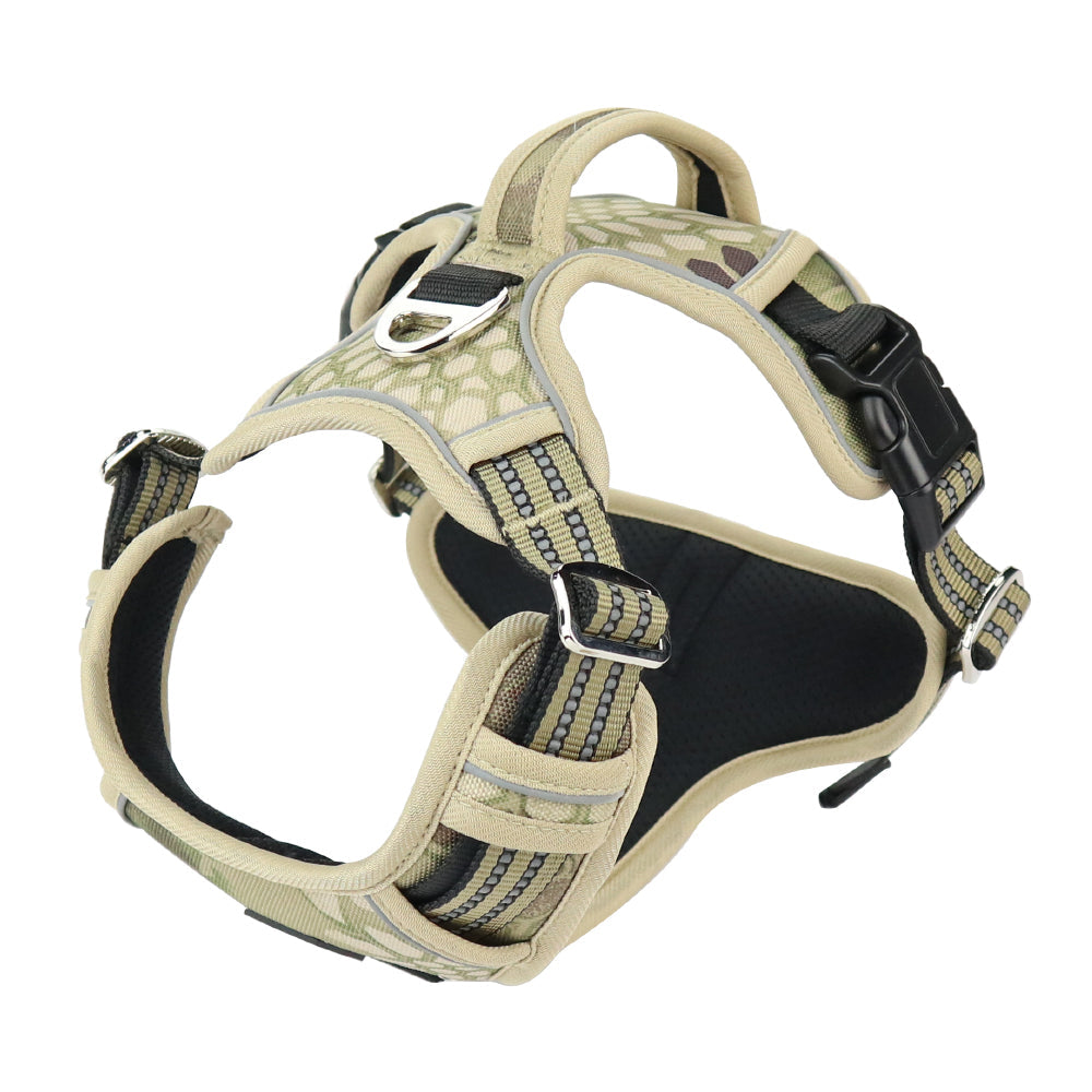 KFX-6143421 Durable Oxford Cloth Dog Chest Strap with Vertical Handle and Reflective Edges