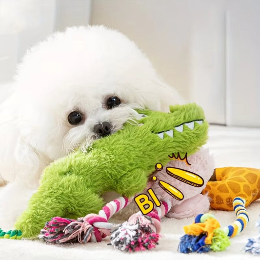 KFX-6143805 Durable Plush Squeaky Toy for Dogs - Engaging Stuffed Enrichment for Indoor & Outdoor Play