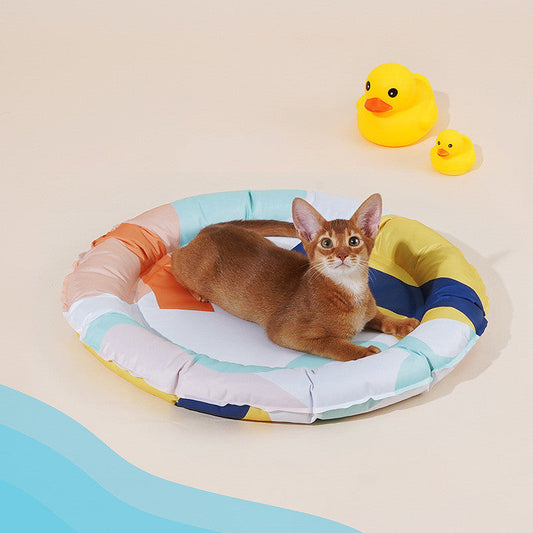 KFX-6144189 Cooling Pet Mat - Terrazzo & Abstract Geometry Designs in Multiple Sizes