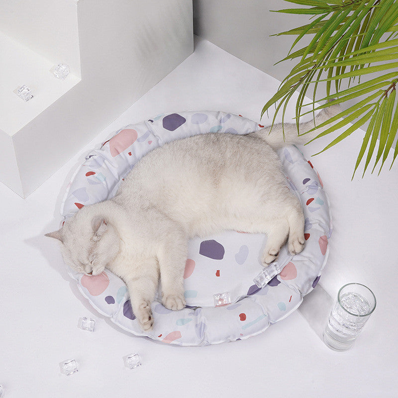 KFX-6144189 Cooling Pet Mat - Terrazzo & Abstract Geometry Designs in Multiple Sizes