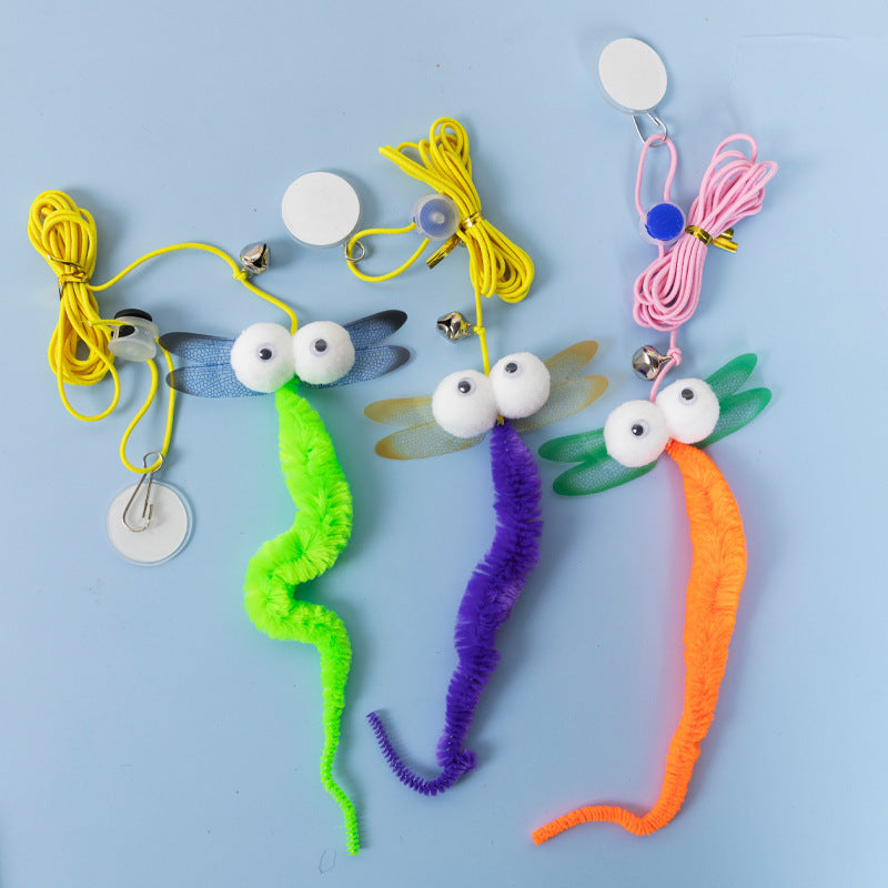 KFX-6144957 Hanging Door Cat Teaser Toy with Various Playful Designs