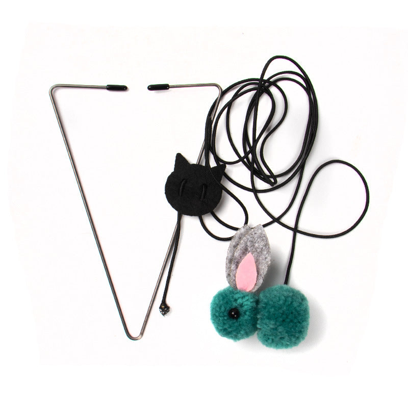 KFX-6144957 Hanging Door Cat Teaser Toy with Various Playful Designs