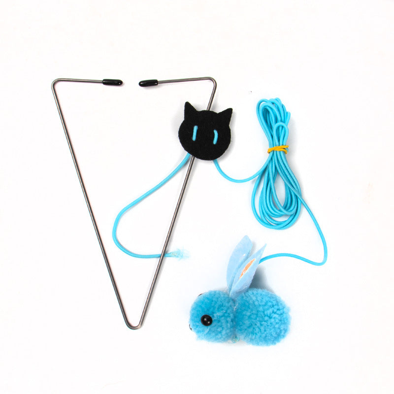 KFX-6144957 Hanging Door Cat Teaser Toy with Various Playful Designs