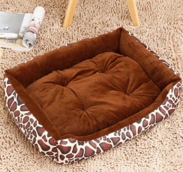 KFX-6148157 Large Dog Bed for Golden Retrievers - Cotton Dog Mat with Short Plush and High Elastic PP Cotton for Autumn and Winter Comfort