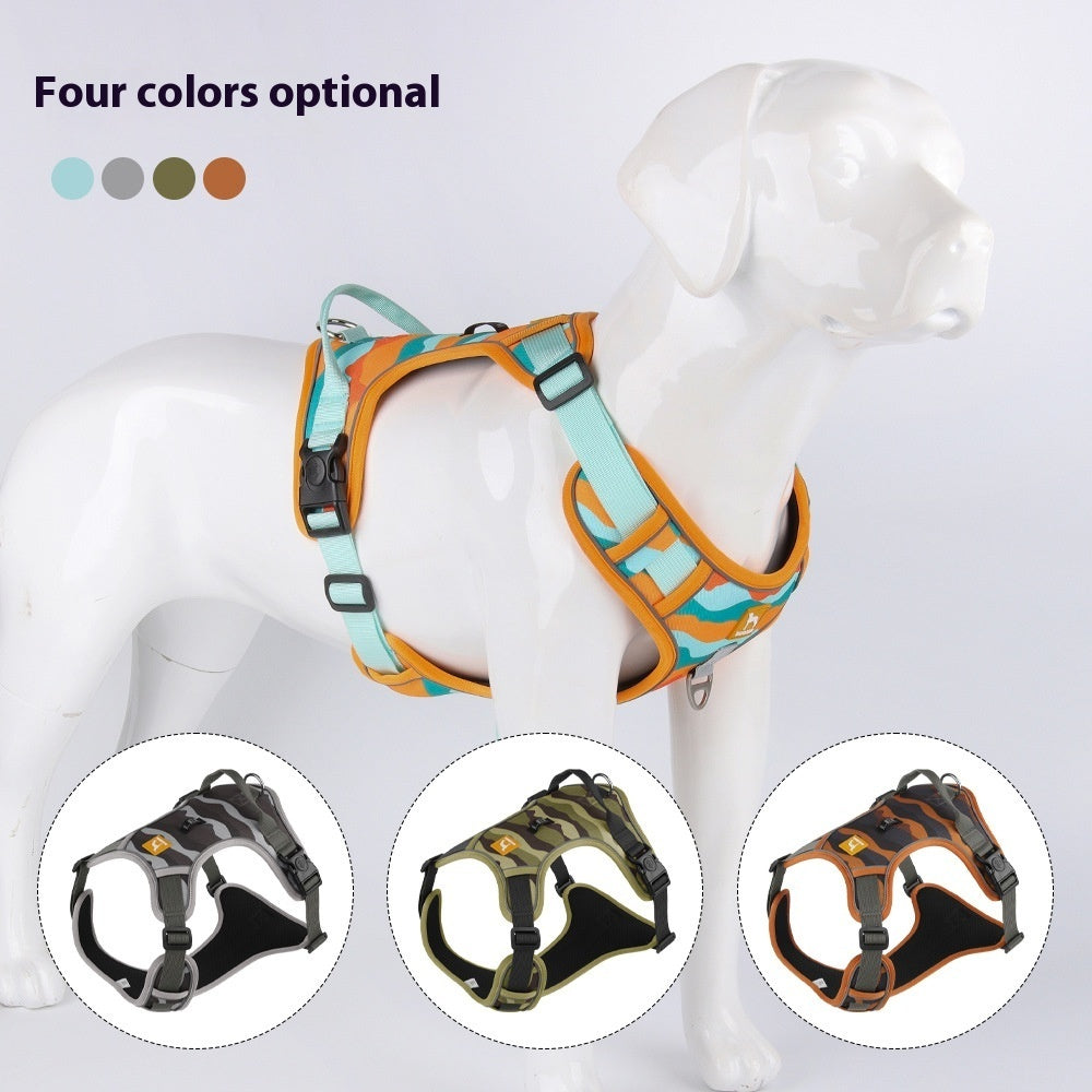 KFX-6149181 Reflective Commuter Dog Harness with Chest and Back Rope - Multiple Colors Available