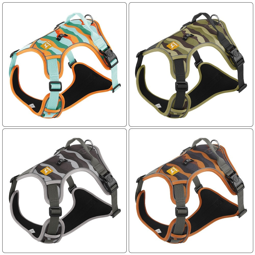 KFX-6149181 Reflective Commuter Dog Harness with Chest and Back Rope - Multiple Colors Available