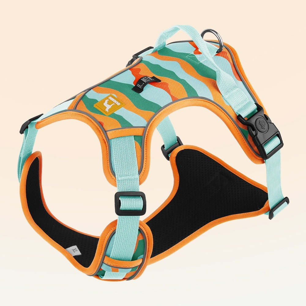 KFX-6149181 Reflective Commuter Dog Harness with Chest and Back Rope - Multiple Colors Available