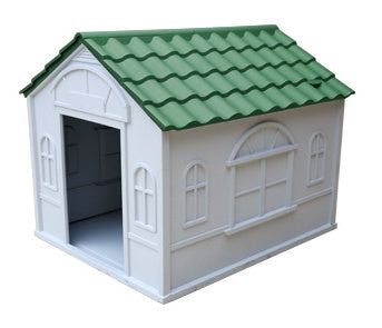 KFX-6151741 Rainproof Outdoor Kennel for Medium and Large Dogs in Blue, Red, and Green