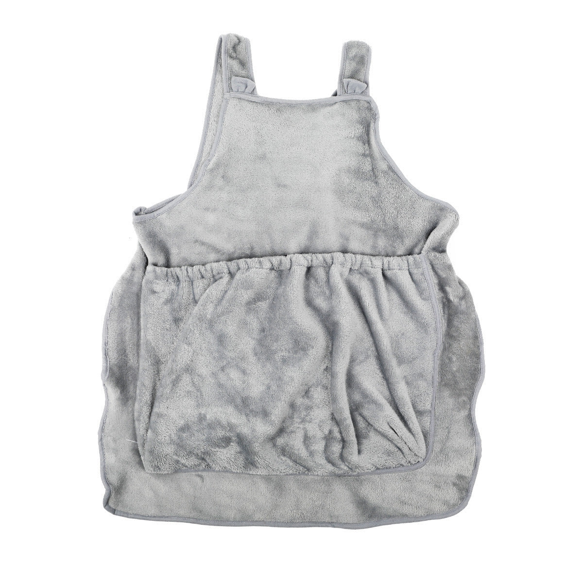 KFX-6153149 Adjustable Pet Carrier Apron for Outdoor Travel - Cozy Plush Chest Bag for Small Cats and Dogs