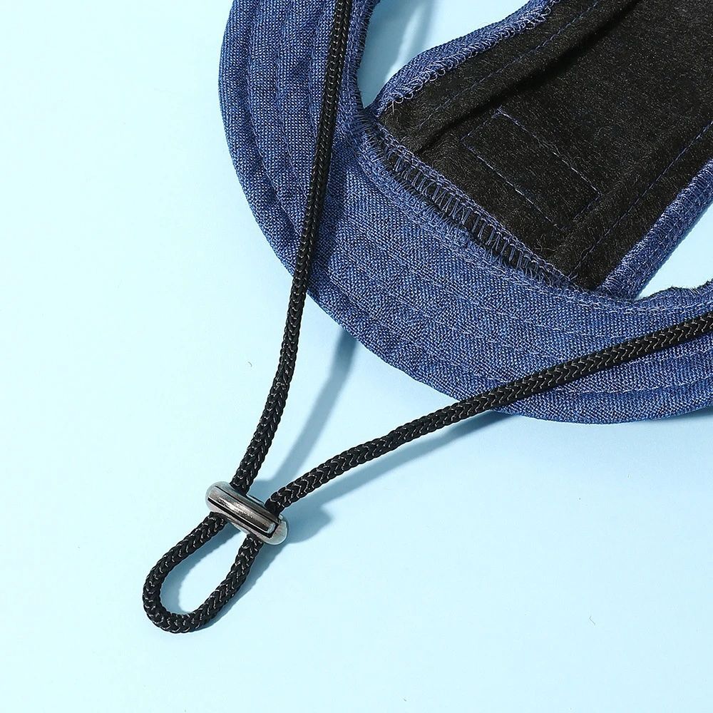 KFX-6154685 Denim Sun Visor Cap for Dogs and Cats with Adjustable Ear Holes