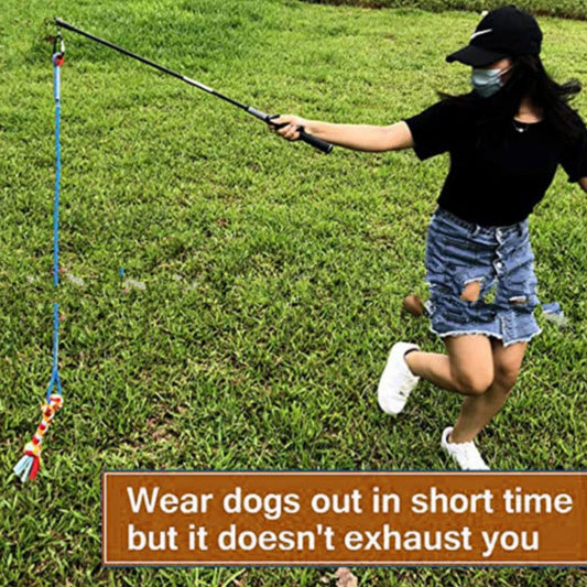 KFX-6155325 Interactive Cotton Rope Toy for Dogs - Knot Training and Playtime Companion