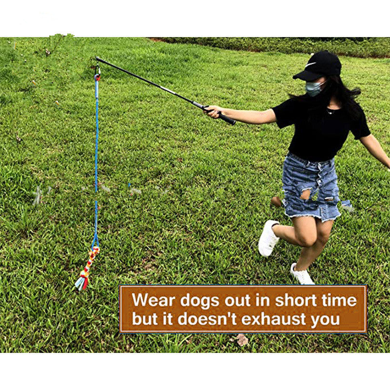 KFX-6155325 Interactive Cotton Rope Toy for Dogs - Knot Training and Playtime Companion